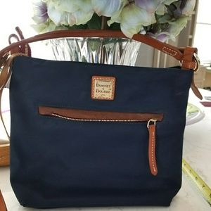 Dooney and Burney Navy Blue Canvas Bag